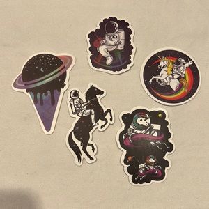 Astronaut Unicorn Stickers
